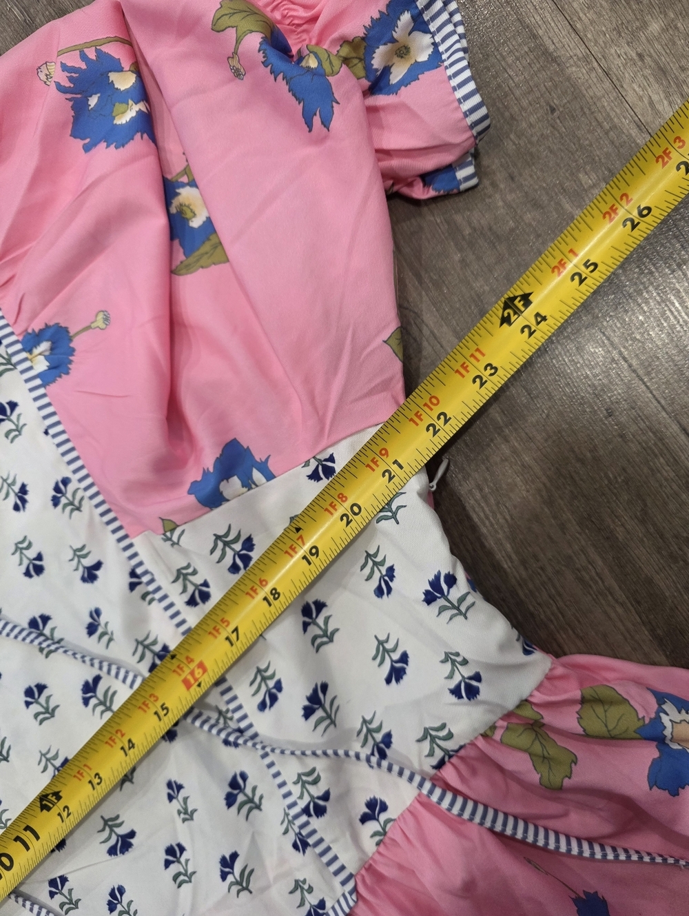 Nwt Boho Desert Bloom Pink Floral Babydoll Dress Festival Coastal Cowgirl Yoke - Picture 11 of 12
